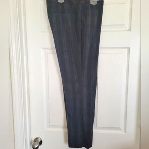 Gray/Blue Plaid Dress Pants